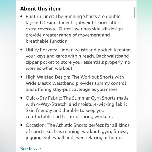 The Gym People | Black High Waisted Athletic Shorts | Pockets, Quick Dry - Picture 8 of 8